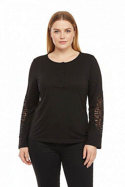 Halenka Černá Vel. XXL