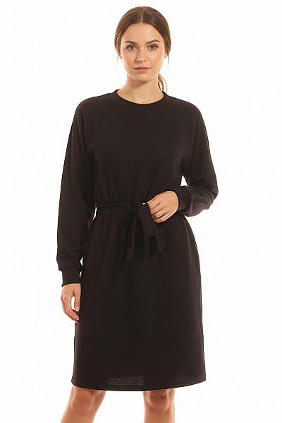  Šaty Pletené Černé Vel. M