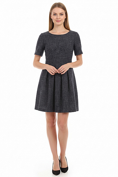 Šaty Modré Second Hand Vel. 38