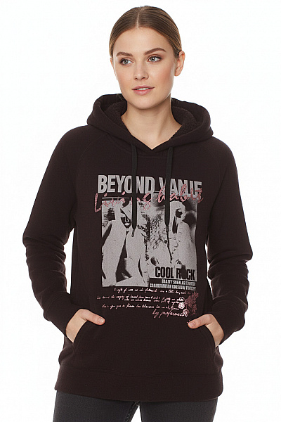 Dámská Mikina Bez Zapínání Černá Vel. XL/XXL