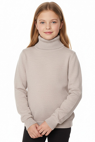 Dívčí Svetr Vlněný Šedý Vel. M