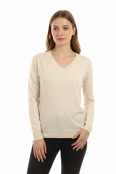 Dámský Pulovr Béžový MANGO Vel. M