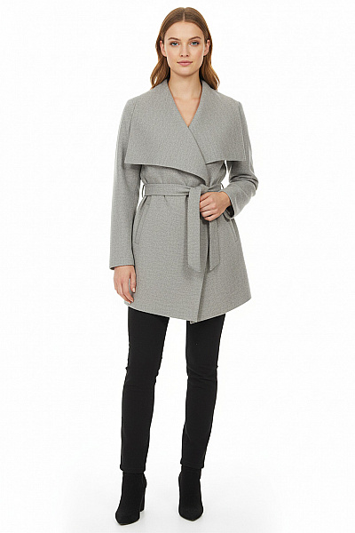 Dámský Kabát Šedý