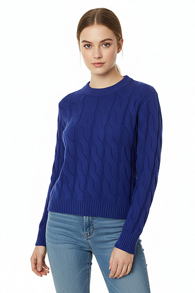 Reserved Dámský Pulovr Modrý Second Hand Vel. S