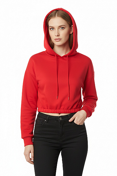 Shein Dámská Mikina Bez Zapínání Červená Vel. 36