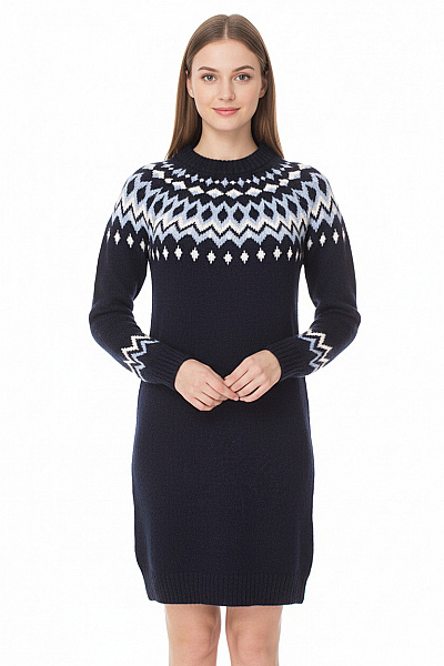  Šaty Pletené Modré Esmara Vel. XS