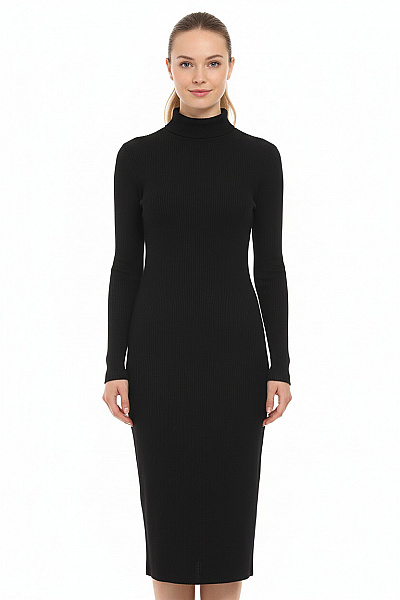 F&F  Šaty Pletené Černé Vel. 36