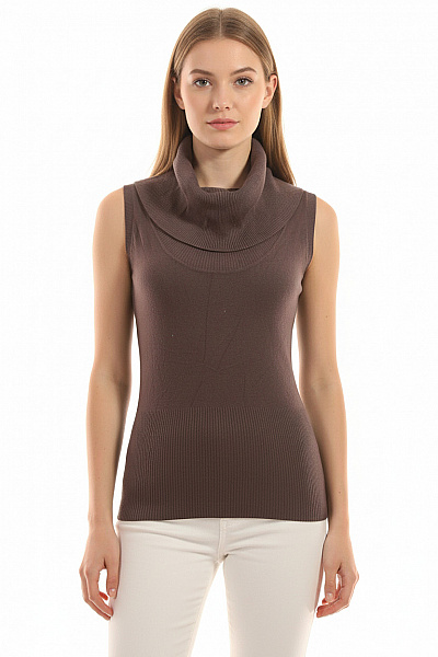 Kratká Dámská Vesta Šedá Second Hand Vel. L/XL