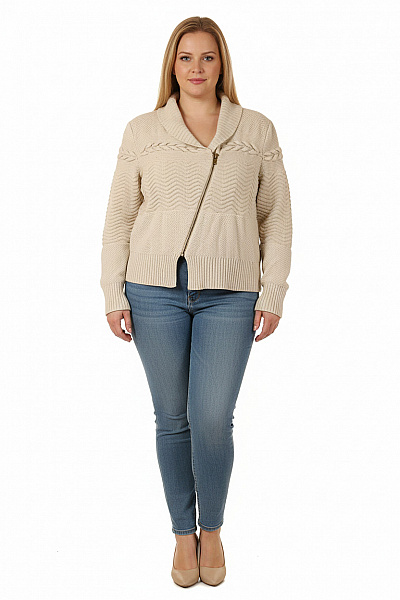 Marks & Spencer Dámský Cardigan Béžový Second Hand Vel. 44