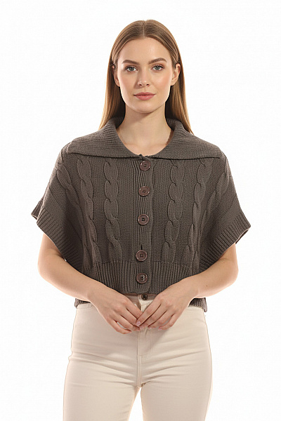 Dámský Svetr Šedý Second Hand Vel. M