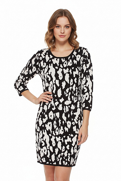 Amisu Šaty Černobílé Vel. 36