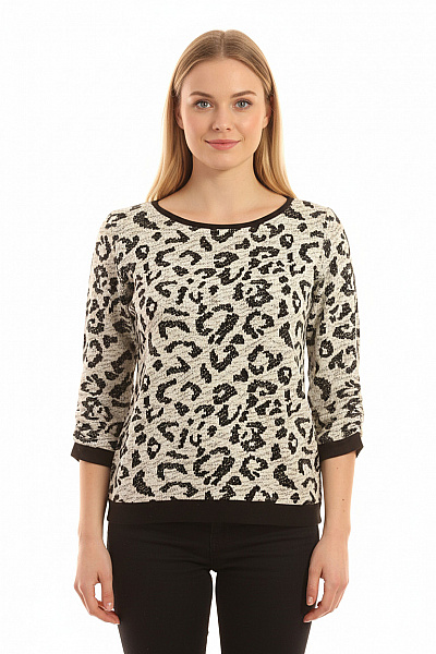 TOM TAILOR Halenka Černobílá Vel. M