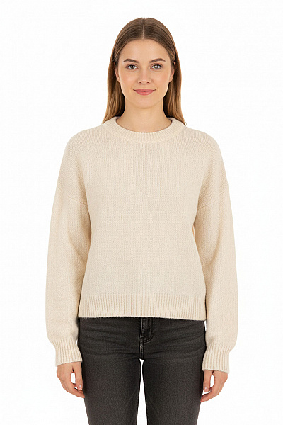 FB SISTER Dámský Svetr Bílý Vel. S