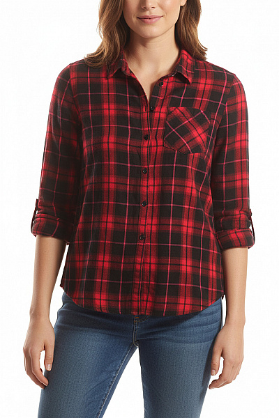 Esmara Dámská Košile Červená Vel.  42