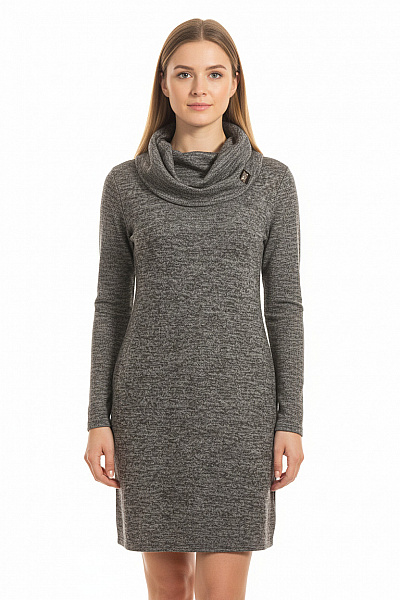  Šaty Pletené Šedé