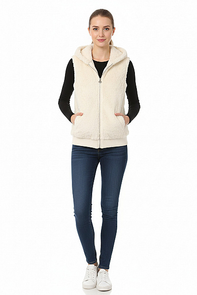 CLOCKHOUSE Dámská Vesta Bílá Vel. XS