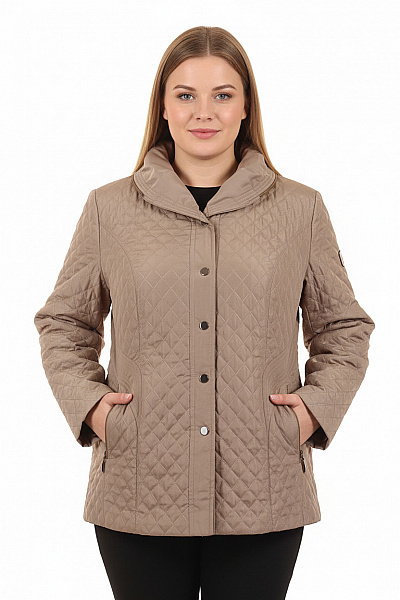 Prošívaná Dámská Bunda Šedá Vel. 48