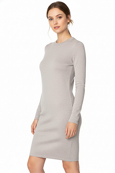  Šaty Pletené Šedé