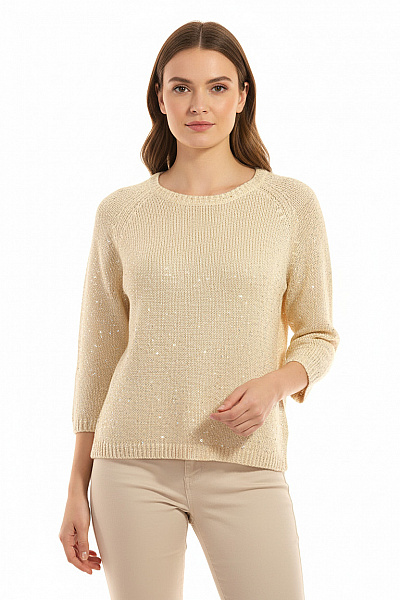 Dámský Svetr Zlatý Marks & Spencer Vel. 40