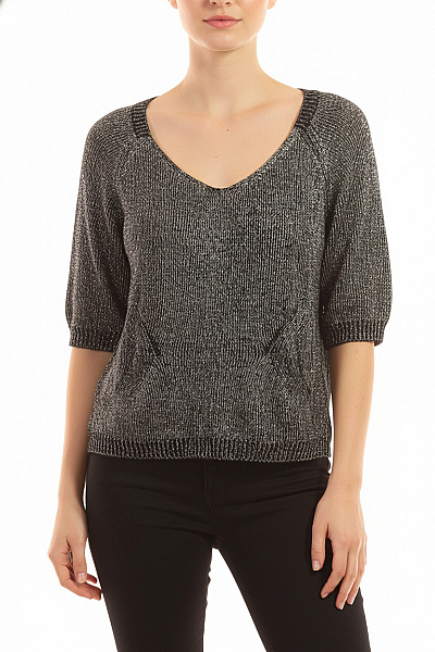  Halenka Pletená Černá Vel. L