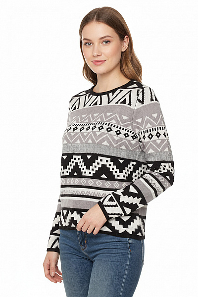 Dámský Pulovr Šedý Vel. S