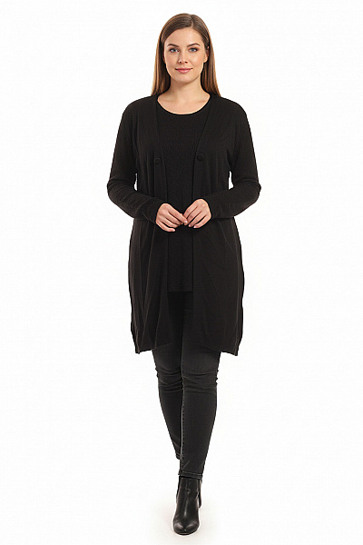 Dámský Svetr Meriný Černý GIGLIOROSSO Second Hand Vel. M