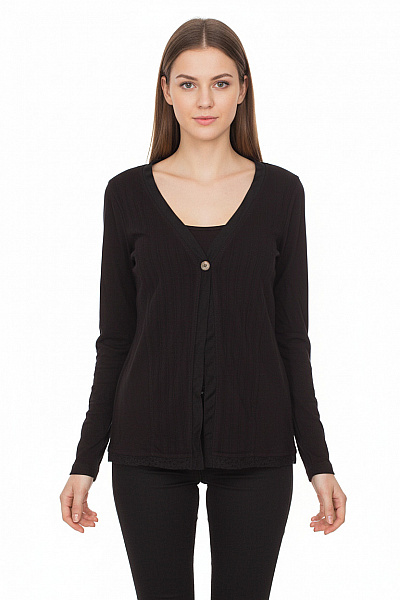 Jednoduché Dámské Tričko Černé Vel. 38