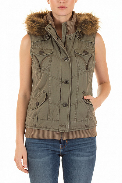 Dámská Vesta Khaká KENVELO Second hand Vel. S