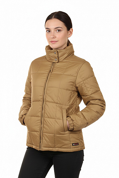 Prošívaná Dámská Bunda Zlatá Vel. S