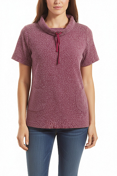 Vzorovaná  Halenka Fialová Vel. 42