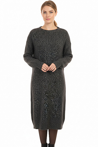  Šaty Pletené Černé Vel. M