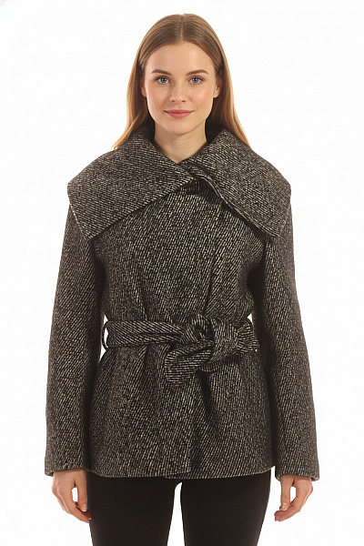 Marks & Spencer Krátký Dámský Kabát Černobílý