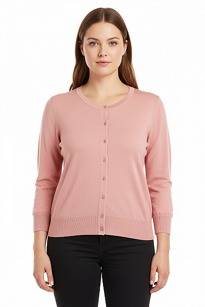 Dámský Svetr Růžový Vel. XL