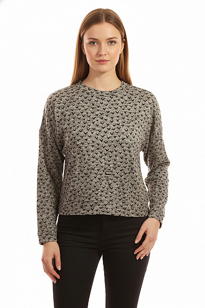 Next Vzorovaná  Halenka Šedá Vel. 38