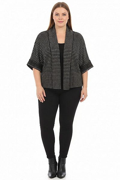 Dámský Cardigan Černobílý