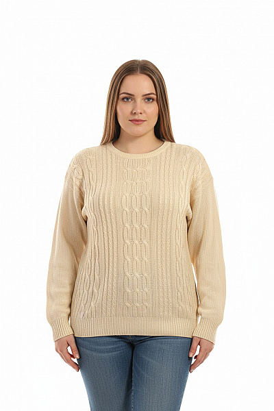 Dámský Pulovr Béžový