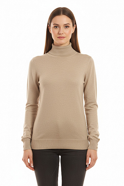 ZARA Dámský Svetr Béžový Second Hand Vel. M