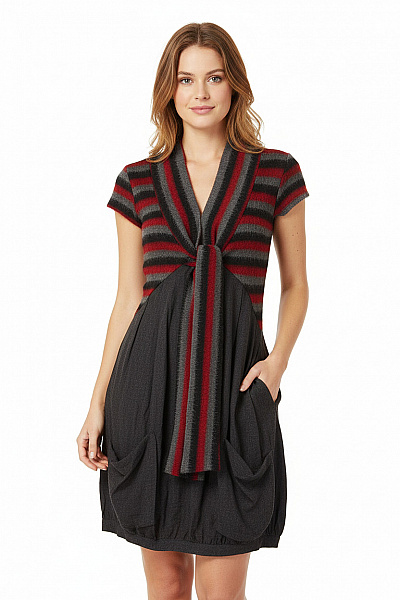  Šaty Pletené Černé Vel. S