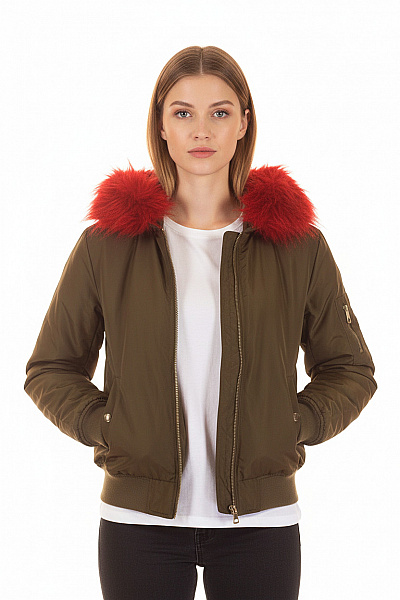 Dámská Bunda Khaká Second Hand Vel. S