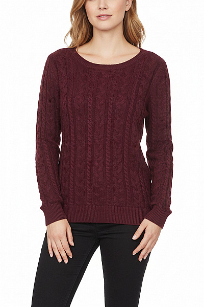 Dámský Svetr Vínový Vel. XS