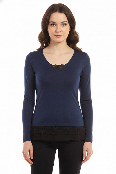 Halenka Modrá CAMAIEU Second Hand