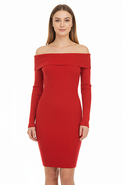 Orsay Tričkové  Šaty Červené