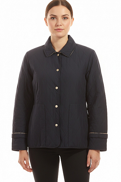 Prošívaná Dámská Bunda Modrá