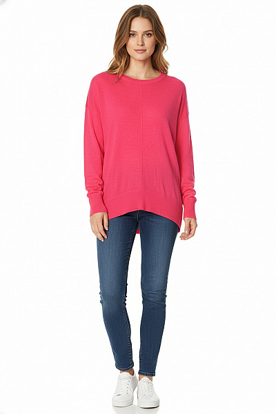  Halenka Pletená Růžová Second Hand Vel. S