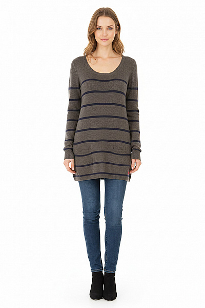 Dámský Pulovr Šedý CREW