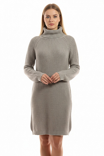  Šaty Pletené Šedé Second Hand