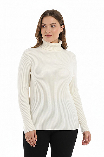 YESSICA Dámský Rolák Bílý Vel. XL