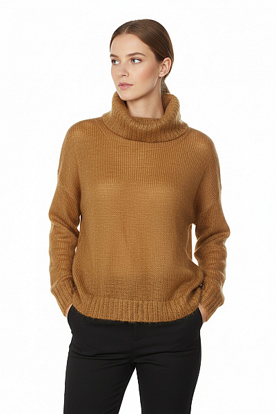 MANSTED Dámský Svetr Khaký Second Hand Vel. S