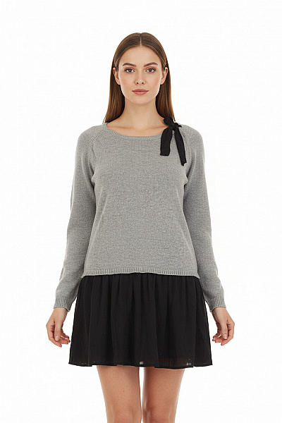  Halenka Pletená Šedá Vel. 50/52