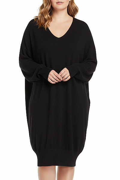  Šaty Pletené Černé